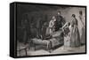 Civil War Soldier Dying in Bed-null-Framed Stretched Canvas