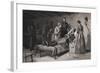 Civil War Soldier Dying in Bed-null-Framed Giclee Print