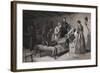 Civil War Soldier Dying in Bed-null-Framed Giclee Print