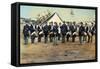 Civil War Soldiers Posing at Encampment-Mathew B. Brady Studio-Framed Stretched Canvas