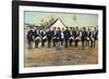 Civil War Soldiers Posing at Encampment-Mathew B. Brady Studio-Framed Photographic Print