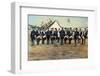 Civil War Soldiers Posing at Encampment-Mathew B. Brady Studio-Framed Photographic Print