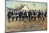 Civil War Soldiers Posing at Encampment-Mathew B. Brady Studio-Mounted Photographic Print