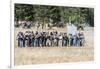 Civil War Soldiers Shooting -Re-Enactment-Sheila Haddad-Framed Photographic Print