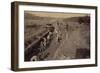 Civil War Train Thruway Excavation-null-Framed Art Print