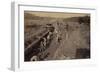 Civil War Train Thruway Excavation-null-Framed Art Print