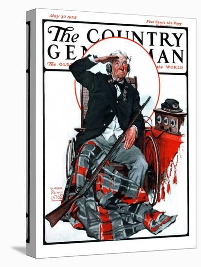 "Civil War Veteran," Country Gentleman Cover, May 30, 1925-William Meade Prince-Stretched Canvas