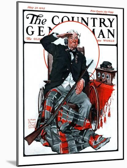"Civil War Veteran," Country Gentleman Cover, May 30, 1925-William Meade Prince-Mounted Premium Giclee Print