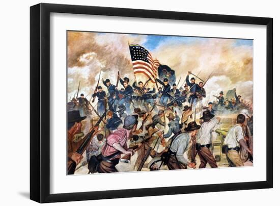 Civil War: Vicksburg, 1863-Hugh Charles McBarron-Framed Giclee Print