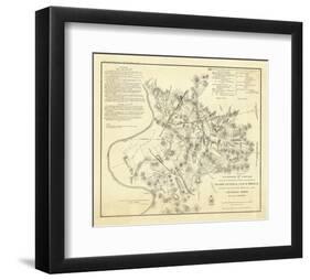 Civil Wat Battlefields In Front of Nashville, c.1866-M^ Peseux-Framed Art Print