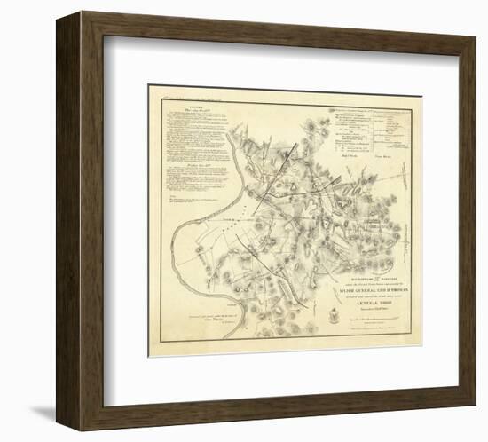 Civil Wat Battlefields In Front of Nashville, c.1866-M^ Peseux-Framed Art Print