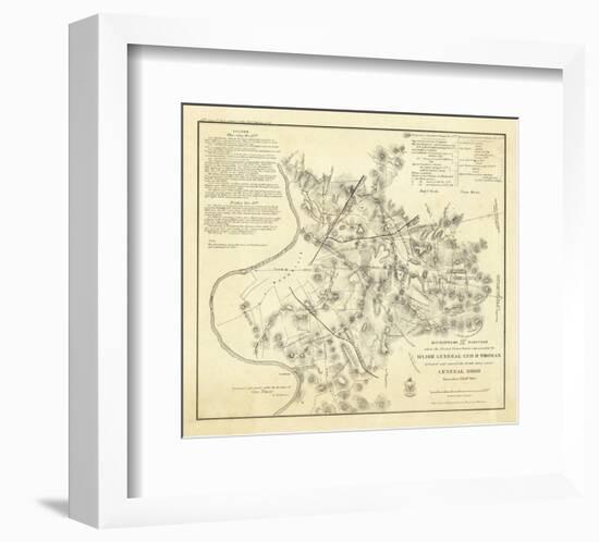 Civil Wat Battlefields In Front of Nashville, c.1866-M^ Peseux-Framed Art Print