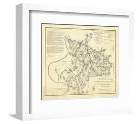 Civil Wat Battlefields In Front of Nashville, c.1866-M^ Peseux-Framed Art Print