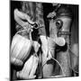 Civilians Filling Wine Jugs with Fresh Water after City was Restored in the Wake of Germans, WWII-Margaret Bourke-White-Mounted Photographic Print