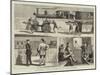 Civilisation in Japan, Sketches on the Yokohama Railway-null-Mounted Giclee Print