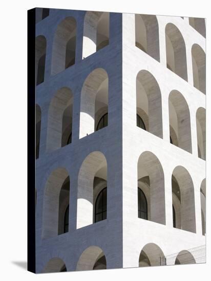 Civilization of Work Palace, Eur Quarter, Rome, Lazio, Italy, Europe-Marco Cristofori-Stretched Canvas