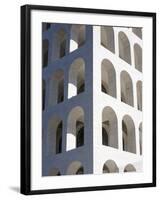 Civilization of Work Palace, Eur Quarter, Rome, Lazio, Italy, Europe-Marco Cristofori-Framed Photographic Print