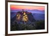 Civita di Bagnoregio, Viterbo, Lazio, Central Italy, Europe. Sunrise over Civita di Bagnoregio-ClickAlps-Framed Photographic Print