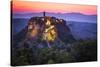 Civita di Bagnoregio, Viterbo, Lazio, Central Italy, Europe. Sunrise over Civita di Bagnoregio-ClickAlps-Stretched Canvas