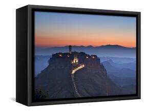 Civita Di Bagnoregio, Viterbo Province, Lazio, Italy, Europe-Francesco Iacobelli-Framed Stretched Canvas