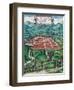 Civitates Orbis Terrarum: Cusco, View of the City and its Environs in 1576-Braun and Hogenberg-Framed Giclee Print