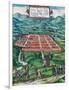 Civitates Orbis Terrarum: Cusco, View of the City and its Environs in 1576-Braun and Hogenberg-Framed Giclee Print