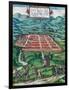Civitates Orbis Terrarum: Cusco, View of the City and its Environs in 1576-Braun and Hogenberg-Framed Giclee Print