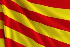 Flag of Catalonia-Cla78-Framed Art Print