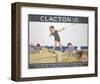 Clacton Kid Playing-null-Framed Art Print