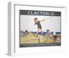 Clacton Kid Playing-null-Framed Art Print