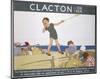 Clacton Kid Playing-null-Mounted Art Print