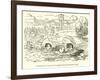 Claelia and Her Companions Escaping from the Etruscan Camp-John Leech-Framed Giclee Print