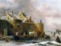 A Winter Landscape-Claes Molenaer-Giclee Print