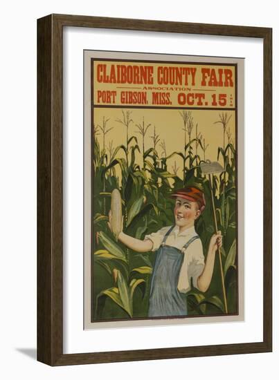 Claiborne County Fair, American Advertising Poster-null-Framed Giclee Print