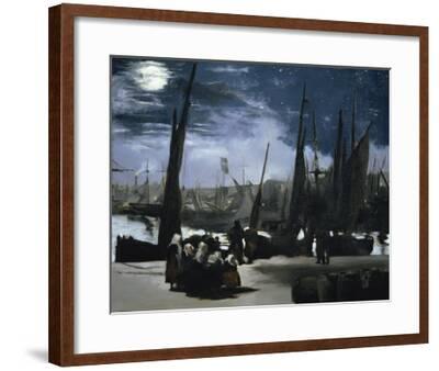 'Clair de Lune Sur le Port de Boulogne' Giclee Print Edouard