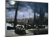 Clair de Lune Sur le Port de Boulogne-Edouard Manet-Mounted Giclee Print