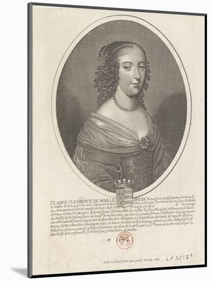 Claire-Clémence de Maillé-Brézé, princesse de Condé (morte en 1694)-null-Mounted Giclee Print