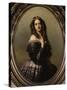 Claire-Emilie Mac-Domell, vicomtesse Aguado, seconde marquise de Las-Marismas (1817-1905)-Franz Xaver Winterhalter-Stretched Canvas