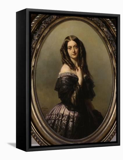 Claire-Emilie Mac-Domell, vicomtesse Aguado, seconde marquise de Las-Marismas (1817-1905)-Franz Xaver Winterhalter-Framed Stretched Canvas