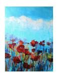 Poppy Walk-Claire Hardy-Stretched Canvas