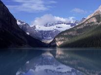 Lake Louise at Dawn, Alberta, CAN-Claire Rydell-Framed Stretched Canvas