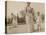 Claire Salles, Robert Salles et une femme posant un croquet-Alexandre-Gustave Eiffel-Stretched Canvas