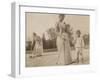 Claire Salles, Robert Salles et une femme posant un croquet-Alexandre-Gustave Eiffel-Framed Giclee Print