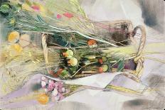 Basket of Dried Flowers-Claire Spencer-Giclee Print