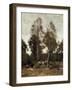 Clairiere Pierre du Bois, the Evaux, near Chateau-Thierry-Jean-Baptiste-Camille Corot-Framed Giclee Print