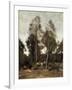 Clairiere Pierre du Bois, the Evaux, near Chateau-Thierry-Jean-Baptiste-Camille Corot-Framed Giclee Print