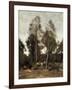 Clairiere Pierre du Bois, the Evaux, near Chateau-Thierry-Jean-Baptiste-Camille Corot-Framed Giclee Print