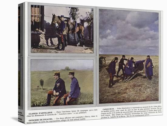 Clairon D'Artillerie, Canon De 90, Officiers De Zouaves-Jules Gervais-Courtellemont-Stretched Canvas