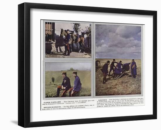 Clairon D'Artillerie, Canon De 90, Officiers De Zouaves-Jules Gervais-Courtellemont-Framed Photographic Print