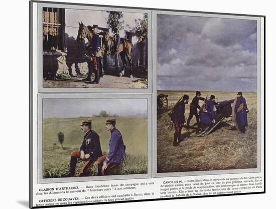 Clairon D'Artillerie, Canon De 90, Officiers De Zouaves-Jules Gervais-Courtellemont-Mounted Photographic Print